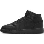 Schwarze Nike Jordan 1 High Top Sneaker & Sneaker Boots aus Leder für Herren 