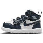 Reduzierte Blaue Nike Jordan 1 High Top Sneaker & Sneaker Boots mit Schnürsenkel aus Leder für Herren Größe 17 