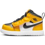 Gelbe Nike Jordan 1 High Top Sneaker & Sneaker Boots mit Schnürsenkel für Kinder Größe 17 