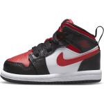 Schwarze Nike Jordan 1 High Top Sneaker & Sneaker Boots aus Kunstleder Leicht für Kinder Größe 19,5 