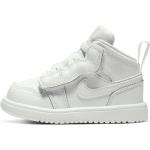 Weiße Nike Jordan 1 High Top Sneaker & Sneaker Boots mit Schnürsenkel aus Leder für Kinder Größe 17 