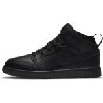 Schwarze Nike Jordan 1 High Top Sneaker & Sneaker Boots aus Kunstleder für Kinder Größe 31 