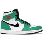Grüne Nike Jordan High Top Sneaker & Sneaker Boots aus Leder für Damen Größe 38 