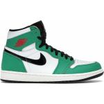 Grüne Nike Jordan 1 Boston Celtics High Top Sneaker & Sneaker Boots aus Satin für Damen Größe 40,5 
