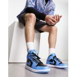 Blaue Nike Jordan Low Sneaker mit Schnürsenkel aus Leder für Herren Größe 47,5 