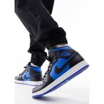 Blaue Nike Jordan Lederschuhe & Kunstlederschuhe mit Schnürsenkel aus Leder für Herren Größe 45,5 