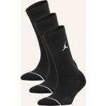 Schwarze Nike Jordan Herrensocken & Herrenstrümpfe aus Polyester Größe S 3-teilig 