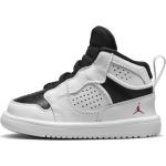Reduzierte Weiße Nike Jordan Lederschuhe & Kunstlederschuhe mit Riemchen aus Leder leicht für Kinder Größe 18,5 