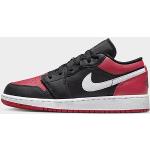 Rote Nike Jordan 1 Low Sneaker mit Schnürsenkel aus Leder für Kinder Größe 38 