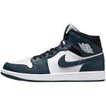 Marineblaue Nike Jordan 1 Outdoor Schuhe aus Leder atmungsaktiv für Herren Größe 43 
