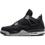 Schwarze Nike Air Jordan 4 High Top Sneaker & Sneaker Boots aus Leder für Herren Größe 44 