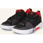 Schwarze Nike Jordan One Basketballschuhe aus Textil für Herren Größe 42 