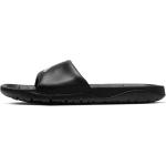Schwarze Nike Jordan Badeschlappen mit Riemchen aus Kunstleder leicht für Kinder Größe 38,5 