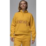 Gelbe Nike Jordan NBA Damenhoodies & Damenkapuzenpullover aus Baumwolle mit Kapuze Größe XL für den für den Winter 