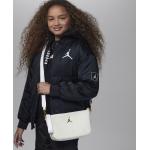 Weiße Sportliche Nike Jordan 1 Damenhandtaschen mit Riemchen aus Cord mit Innentaschen klein 