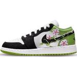 Reduzierte Grüne Nike Jordan Low Sneaker aus Leder für Damen Größe 38 