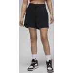 Schwarze Nike Jordan Damenshorts mit Reißverschluss aus Twill Größe L Weite 44 