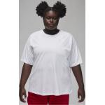 Weiße Bestickte Nike Essentials T-Shirts für Damen Große Größen 