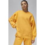 Gelbe Nike Flight Damensweatshirts aus Fleece Größe S 