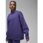 Reduzierte Lila Nike Flight Damensweatshirts aus Fleece Größe L 