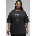 Schwarze Nike Jordan T-Shirts für Damen Große Größen 