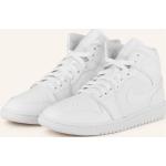 Reduzierte Weiße Nike Air Jordan 1 High Top Sneaker & Sneaker Boots aus Leder für Damen Größe 37,5 
