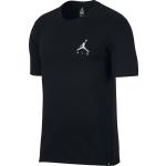 Reduzierte Schwarze Bestickte Nike Air Jordan Jumpman T-Shirts für Herren Größe M 