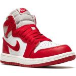 Rote Nike Air Jordan 1 Retro High Top Sneaker & Sneaker Boots aus Leder für Kinder 