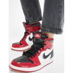 Rote Nike Jordan 1 High Top Sneaker & Sneaker Boots aus Nubukleder für Herren Größe 36 