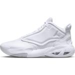 Reduzierte Weiße Nike Jordan Max Aura 4 Herrenlaufschuhe aus Leder leicht Größe 45,5 