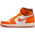 Reduzierte Orange Nike Jordan High Top Sneaker & Sneaker Boots aus Leder für Damen Größe 38 