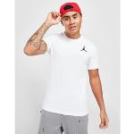 Weiße Bestickte Kurzärmelige Nike Jordan T-Shirts aus Baumwolle für Herren Größe S für den für den Sommer 