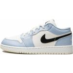 Reduzierte Eisblaue Nike Air Jordan 1 Low Sneaker für Damen Größe 39 