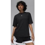 Schwarze Sportliche Kurzärmelige Nike Jordan T-Shirts für Damen Größe S 