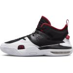 Schwarze Nike Jordan 2 Basketballschuhe aus Leder atmungsaktiv für Herren Größe 48,5 