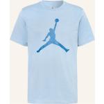 Hellblaue Nike Jordan T-Shirts aus Baumwolle für Herren Größe XXL 