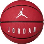 Rote Nike Jordan 5 Basketballschuhe mit Basketball-Motiv 