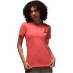 Orange Nike Jordan T-Shirts für Damen Größe L für den für den Sommer 