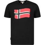 Schwarze Geographical Norway T-Shirts aus Baumwolle für Herren 