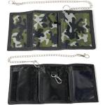 Camouflage Jungenportemonnaies & Jungenwallets durchsichtig mit Reißverschluss klappbar 
