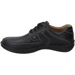 Schwarze Business Josef Seibel Anvers Derby Schuhe mit Schnürsenkel in Spezialweite aus Leder für Herren Größe 49 