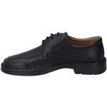 Schwarze Business Josef Seibel Derby Schuhe mit Schnürsenkel in Spezialweite aus Leder für Herren Größe 47 