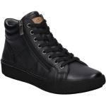 Schwarze Josef Seibel High Top Sneaker & Sneaker Boots mit Reißverschluss aus Leder Größe 40 