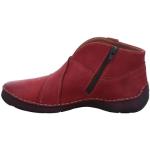 Reduzierte Rote Josef Seibel Fergey Ankle Boots & Klassische Stiefeletten mit Reißverschluss in Komfortweite aus Nubukleder für Damen Größe 37 