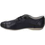 Schwarze Business Josef Seibel Fiona Derby Schuhe mit Schnürsenkel in Komfortweite aus Leder für Damen Größe 37 