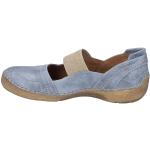 Blaue Josef Seibel Fergey Slip-on Sneaker mit Riemchen in Komfortweite aus Glattleder mit herausnehmbarem Fußbett für Damen Größe 40 für den für den Sommer 