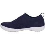 Reduzierte Blaue Josef Seibel Sina Slip-on Sneaker ohne Verschluss in Komfortweite aus Leder mit herausnehmbarem Fußbett für Damen Größe 42 