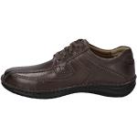 Braune Business Josef Seibel Anvers Derby Schuhe mit Schnürsenkel in Spezialweite für Herren Größe 46 
