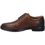 Reduzierte Braune Business Josef Seibel Derby Schuhe mit Schnürsenkel in Breitweite aus Leder mit herausnehmbarem Fußbett für Herren Größe 49 