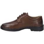 Reduzierte Braune Business Josef Seibel Burgess Derby Schuhe mit Schnürsenkel in Spezialweite aus Leder für Herren Größe 45 